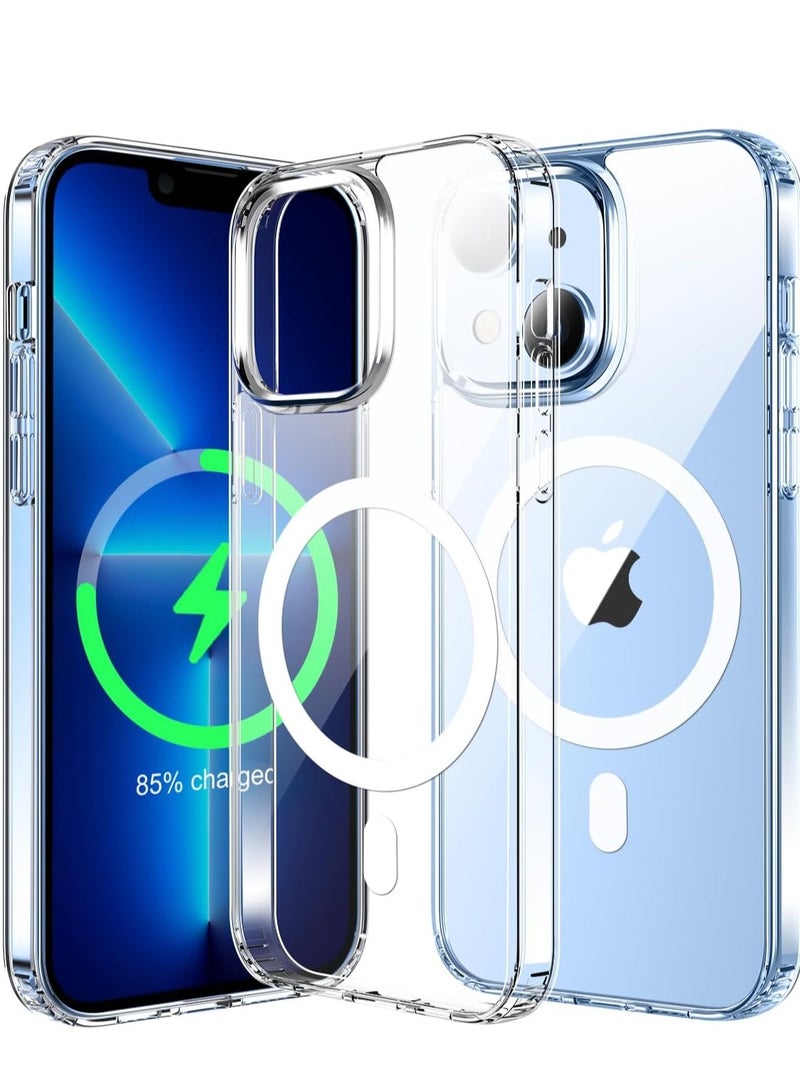 ELTRAZONE iPhone 15 Case (6.1-Inch) - Clear Rugged Cover with Magnetic Charging Support | Military-Grade Drop Protection | Shockproof and Anti-Yellowing Bumper - Image 4