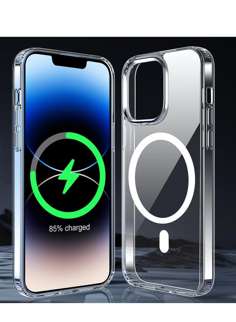 ELTRAZONE iPhone 15 Case (6.1-Inch) - Clear Rugged Cover with Magnetic Charging Support | Military-Grade Drop Protection | Shockproof and Anti-Yellowing Bumper - Image 5