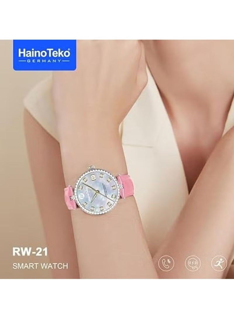 Haino Teko RW-21 Stylish Smartwatch for Women & Girls – Bluetooth Calling, Fitness Tracker, Heart Rate Monitor, Waterproof Touchscreen – iOS & Android Compatible - Image 3