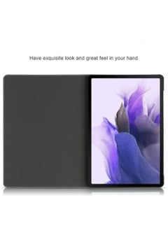 ماركة غير محددة جراب Aramall لهاتف Samsung Galaxy Tab S8 Plus/Tab S7 FE/Galaxy Tab S7 Plus مقاس 12.4 بوصة إصدار 2020، مع خاصية النوم/الإيقاظ الذكية مع وظيفة القوس وغطاء واقٍ مضاد للسقوط (Tab S8 Plus/Tab S7 FE/S7 Plus، رمادي)  - Image 4