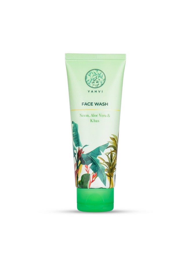 Yahvi Neem Face Wash with Aloe Vera, Khas & .05% Salicylic Acid Face Wash For All Skin Type | Aloe Sooth-100 Ml - Image 1