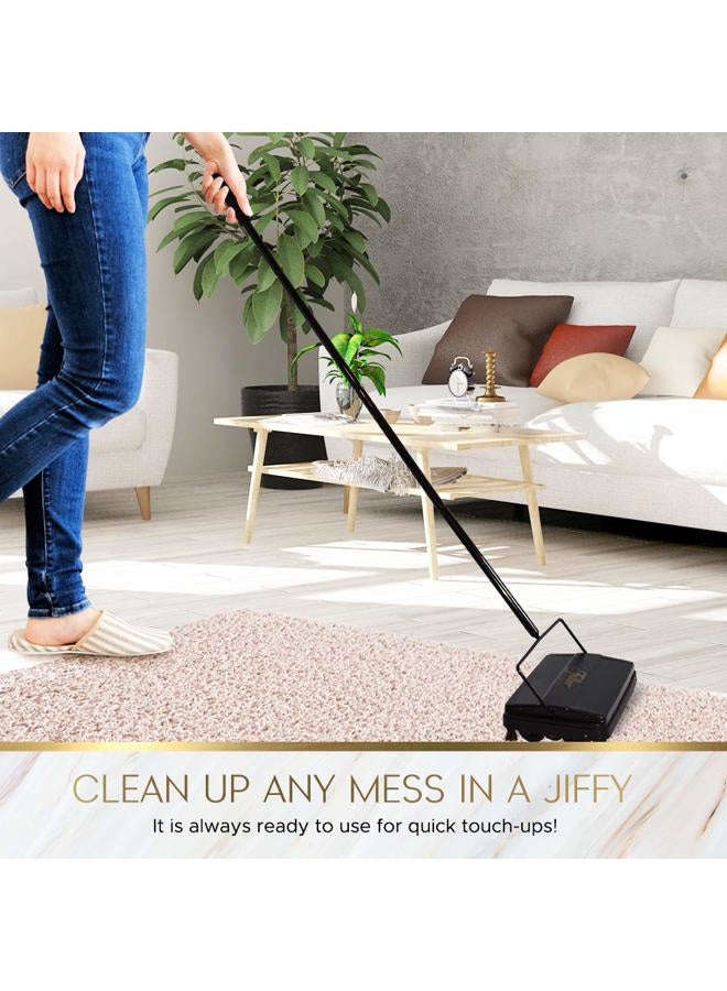 fuller brush 17027 Electrostatic Carpet & Floor Sweeper-9" Cleaning Path-Black - Image 3
