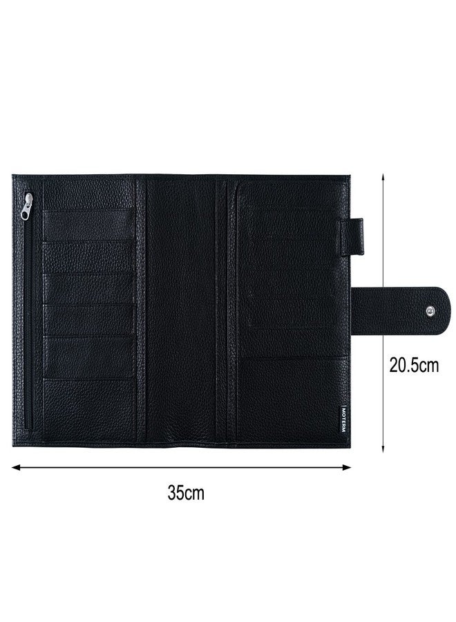 Moterm Leather Cover for HP Mini - with Back Pocket, Card Slots and Pen Loop (Pebble-Black) - Image 2