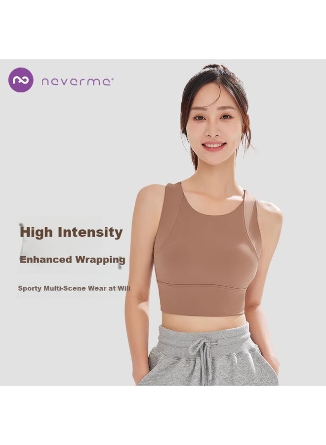 Never Me Women's Sports Bra Yoga Tank Top Fitness Running Shockproof Anti-sagging Inner Wear Outer Wear - Image 1