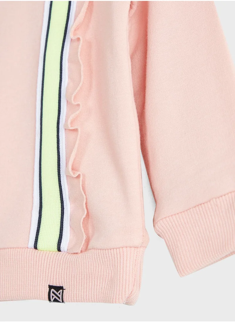 koko noko Kids Ruffle Sleeve Sweatshirt