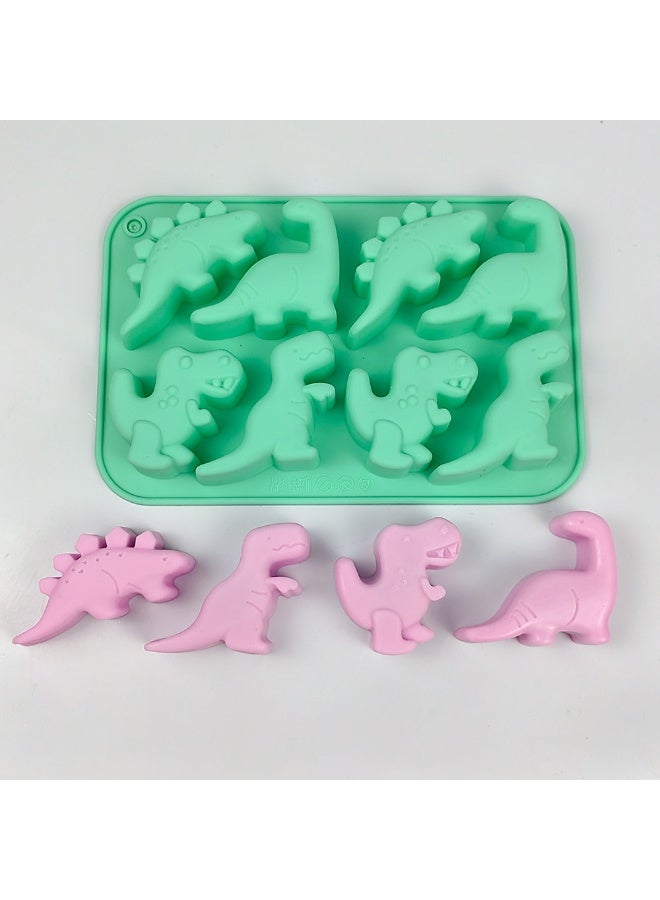general 2 Pcs 8 Cavities Dinosaur Chocolate Silicone Moulds for Chocolate,Ice,Candle,Resin, Cake Decorations, Jelly - Image 4