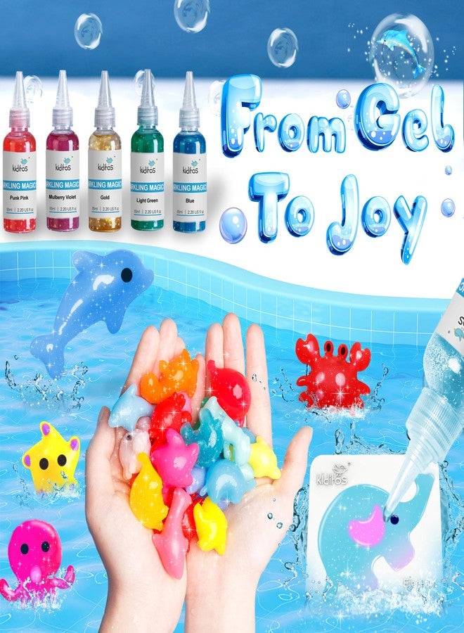 Kiditos Magic Water Elf Toy Kit-Squishies for Kids, 10 Gels & 6 Molds, Magic Gel Water Pets Sensory Toy, Fun DIY Craft Kit, Party Favors, Birthday & Christmas Gifts for Kids Ages 3+ - Image 3
