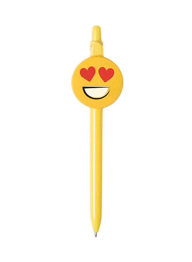 NIBEMINENT Ball Pen With Fun Emoji Design Yellow