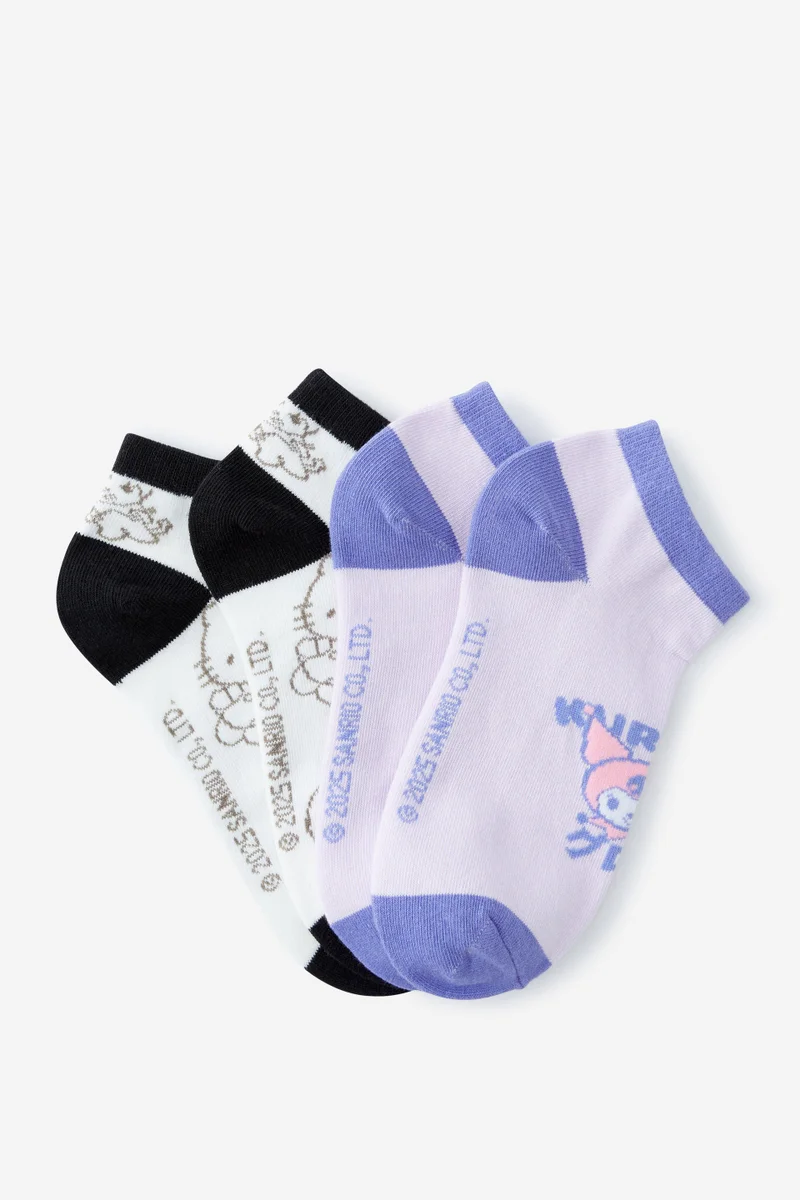 تايبو Hello Kitty 2 Pk Of Ankle Socks
