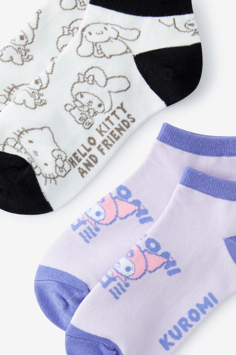 تايبو Hello Kitty 2 Pk Of Ankle Socks