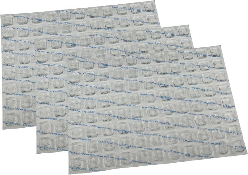 FlexiFreeze Ice Sheets - 3 Pack of 88 Cube Refreezable Flexible Ice Sheets - Image 1
