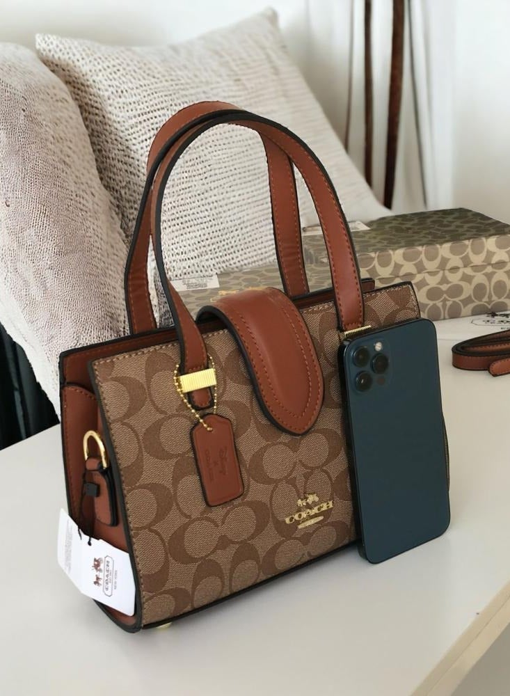Coachoutlet Satchel Shoulder Bag For Women, Women's Cross-Body Bag, Women's Hand Bag, Women's Travel Bag, Women's Tote Bag - Image 5