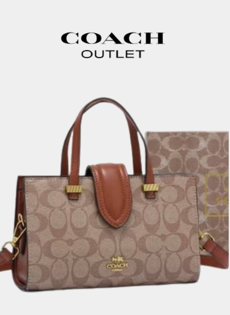Coachoutlet Satchel Shoulder Bag For Women, Women's Cross-Body Bag, Women's Hand Bag, Women's Travel Bag, Women's Tote Bag - Image 1