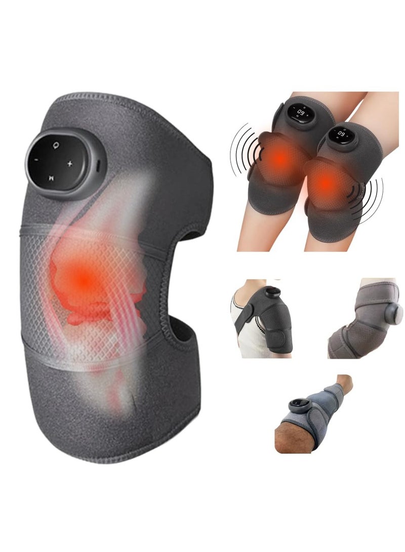 DubaiGallery Heated Knee Brace Wrap with Heating Pad for Knee Leg Massager Heated Knee Pad for Stress Relief - Image 1