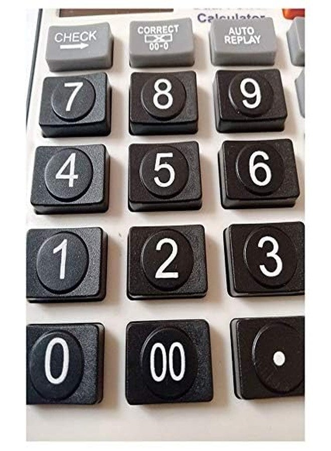 ADOERE آلة حاسبة ADOERE MI-847 ثنائية الطاقة ذات 120 خطوة للتحقق والتصحيح للمكاتب والمتاجر والطلاب (12 رقمًا) (أبيض وأسود) - Image 4