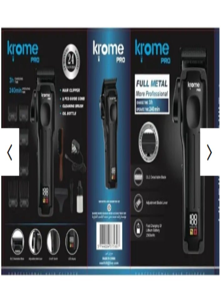 كروم ماكينة قص الشعر الكهربائية اللاسلكية Krome KR-935