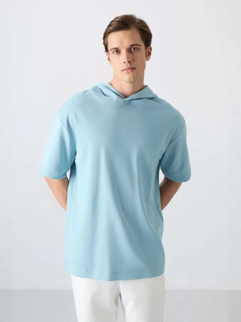 TOMMYLIFE TOMMY Oversized Hooded Short-sleeve T-shirt