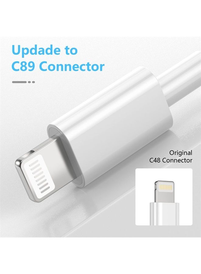 FEEL2NICE 4Pack USB C to Lightning Cable 6ft[Apple MFi Certified],Apple Charging Cord,Fast iPhone Charger Cable Compatible with iPhone 13/13 Pro/13 Pro Max/12/12 Pro/12 Pro Max/SE 3/11 Pro Max/XR/X/8/7,iPad - Image 1