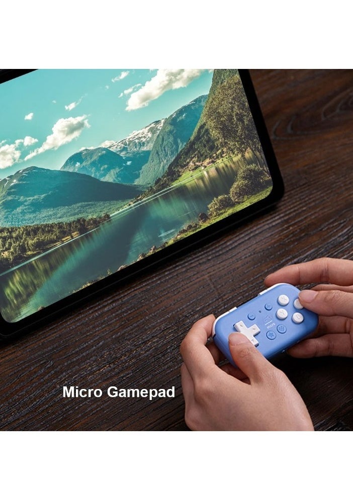 Generic - Pocket Controller, Small And Portable Micro Bluetooth Gamepad, Durable And Lightweight Handheld Console, Wireless Compact Gaming Controller For Switch, Android, (1pc, Blue) - Image 1