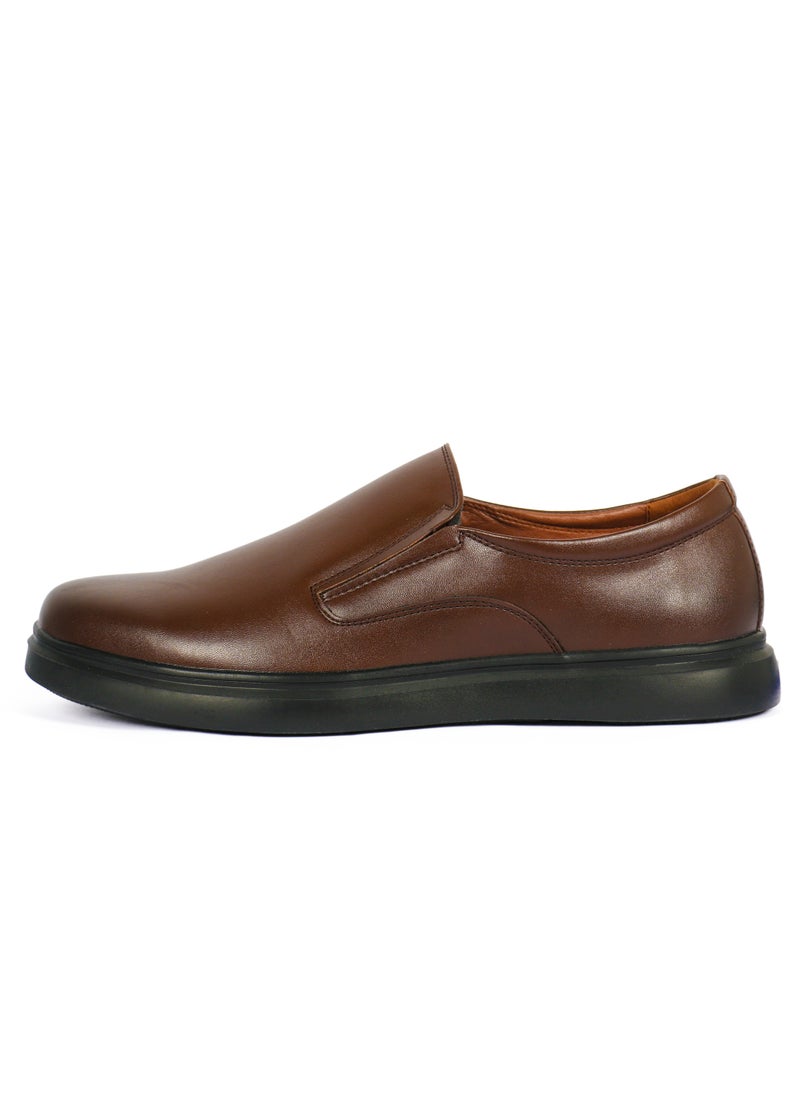 Generic - Men's formal Slip On Comfort Brown - Image 1