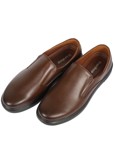 Men's formal Slip On Comfort Brown