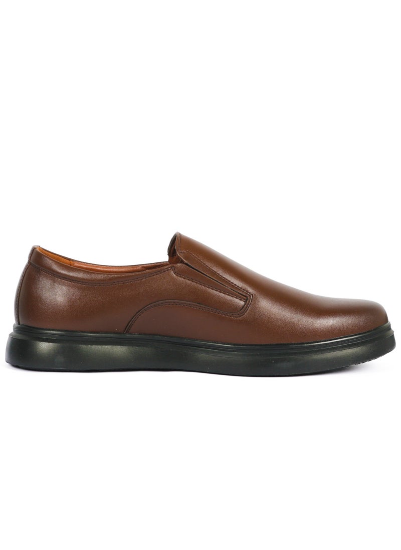Generic - Men's formal Slip On Comfort Brown - Image 1