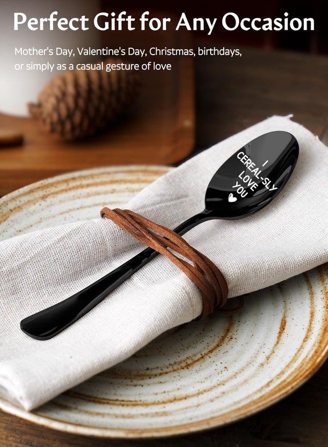 Lovingly Yours Mens Valentines Gifts for Him - I Cerealsly Love You Spoon, Romantic I Love You Gifts Birthday Anniversary Presents for Her, Boyfriend, Husband, Wife, Girlfriend - Image 3