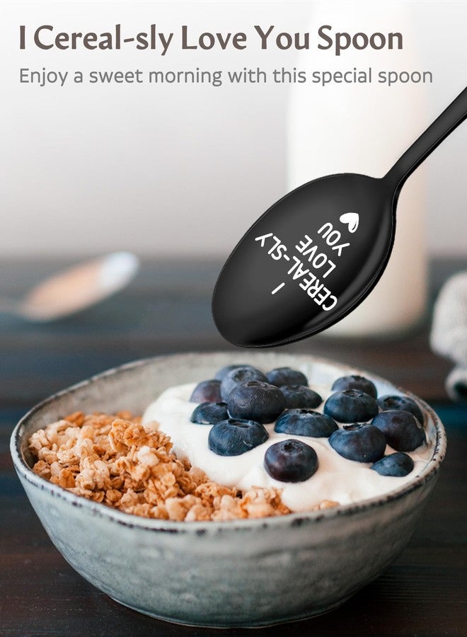 Lovingly Yours Mens Valentines Gifts for Him - I Cerealsly Love You Spoon, Romantic I Love You Gifts Birthday Anniversary Presents for Her, Boyfriend, Husband, Wife, Girlfriend - Image 5