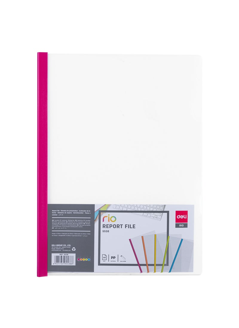 Deli Deli E5538 Report File 10 Pcs- A4, Assorted Colors  - Image 2