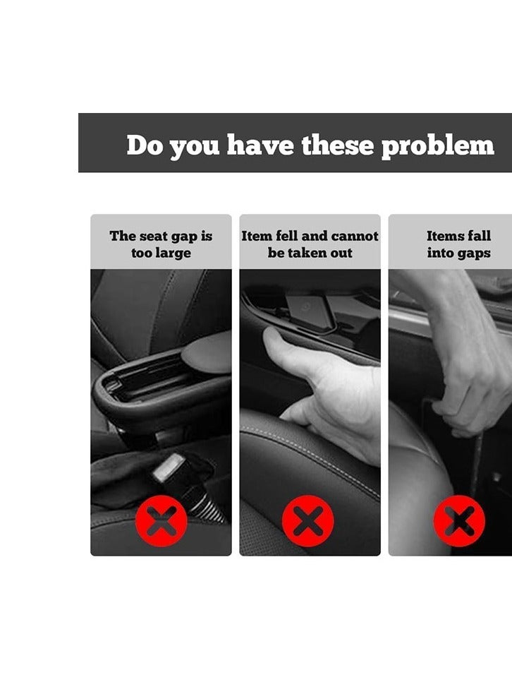 2 Pack Car Seat Gap Filler Organizer,2025 New No Drop Seat Guard,Suitable for Most Cars and Trucks To Stop Things From Dropping（Wine red） - Image 4