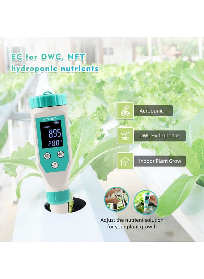 Generic 7in1 Water Quality Monitor Chlorine PH Total Dissolved Solids SALT ORP FAC EC Temperature Test Meter Multi-functional Mariculture Water Quality Tester  - Image 5