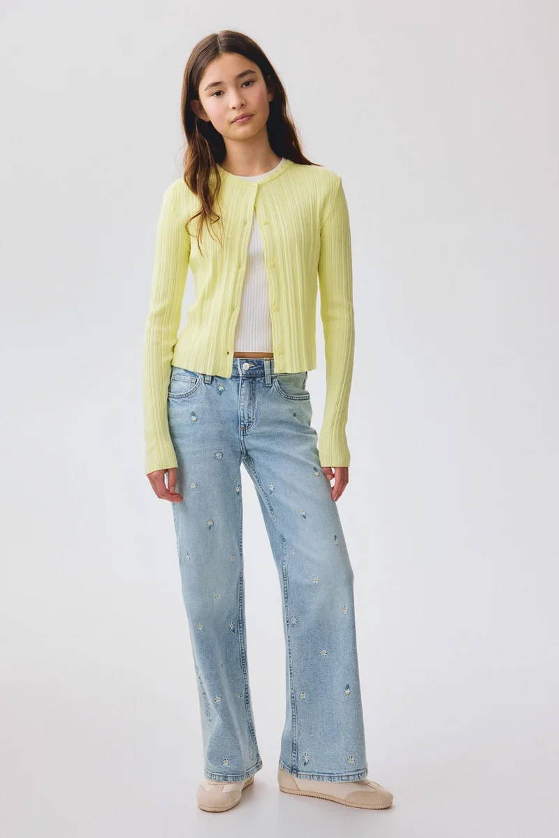 H&M Baggy Fit Bootcut Leg Jeans