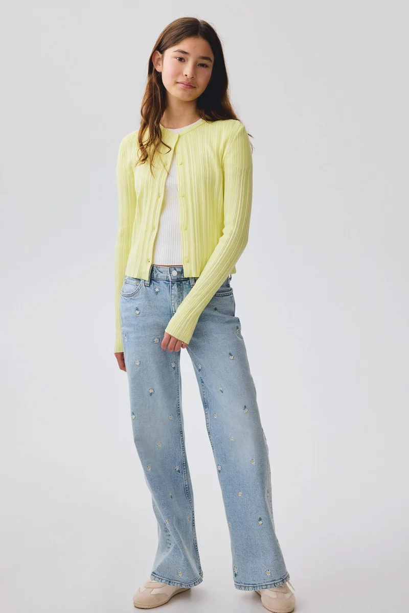 H&M Baggy Fit Bootcut Leg Jeans