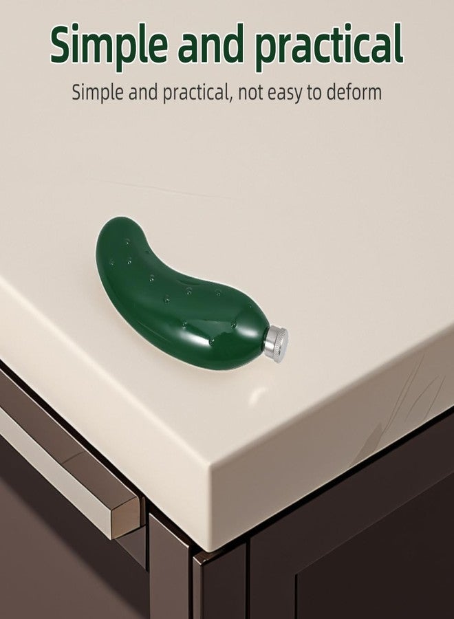 Garneck Stainless Steel Cucumber Liquor Flask: 5 Oz Novelty Hip Flask Portable Camping Travel Jug for Whiskey Water Stylish Unique Decanter Party Favor for Men Women - Image 5