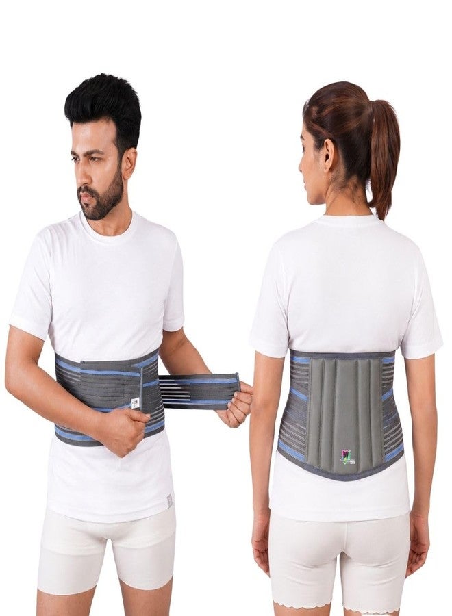 حزام دعم أسفل الظهر العجزي القطني من METRO Orthotics لتخفيف آلام أسفل الظهر وتصحيح وضعية الجسم مع أحزمة ضغط قابلة للتعديل، دعامة قطنية قابلة للتهوية للرجال والنساء (مقاس متوسط) - Image 1