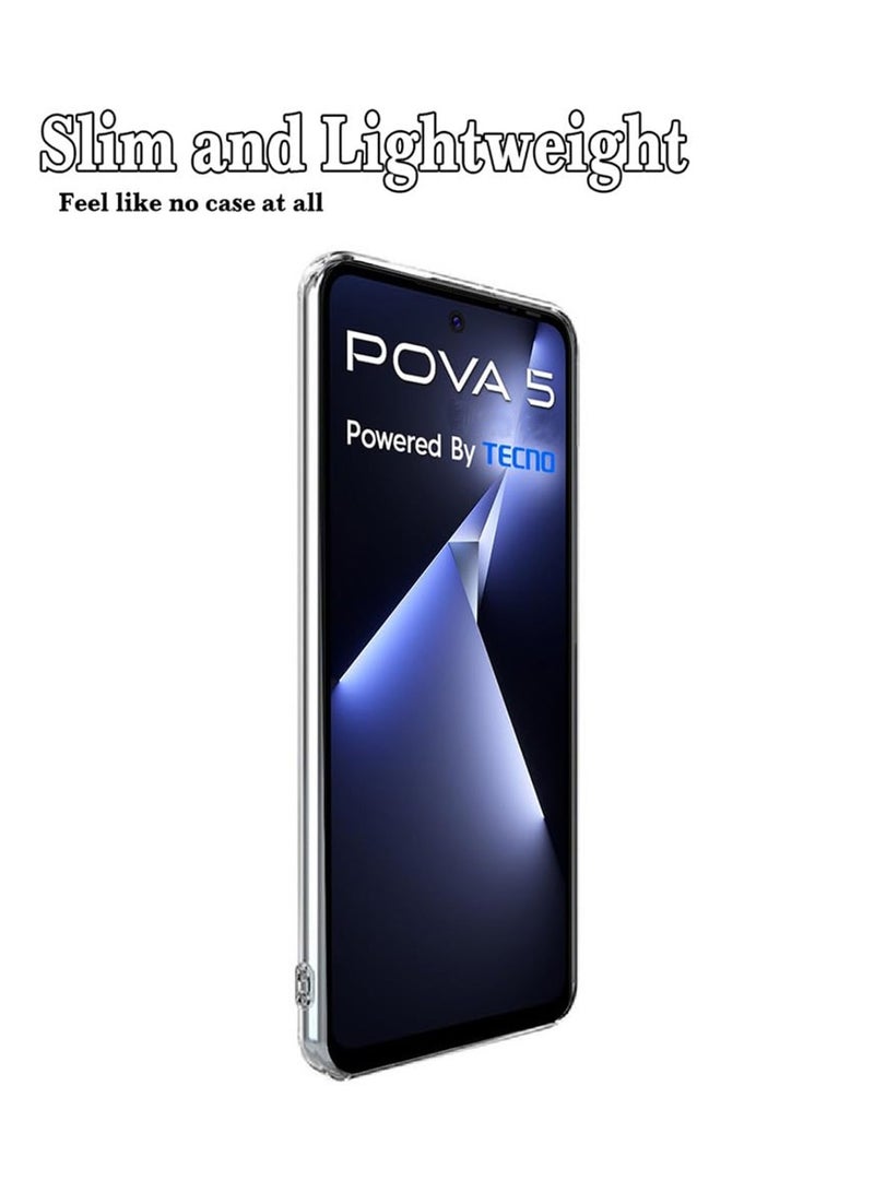 Techie غطاء شفاف مضاد للصدمات من TPU Soft Corner Ultra Slim لتكنو بوفا 5 4G - Image 4