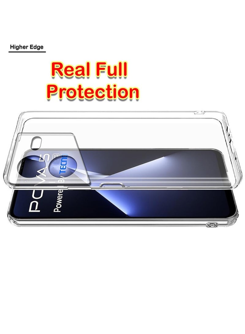 Techie غطاء شفاف مضاد للصدمات من TPU Soft Corner Ultra Slim لتكنو بوفا 5 4G - Image 5