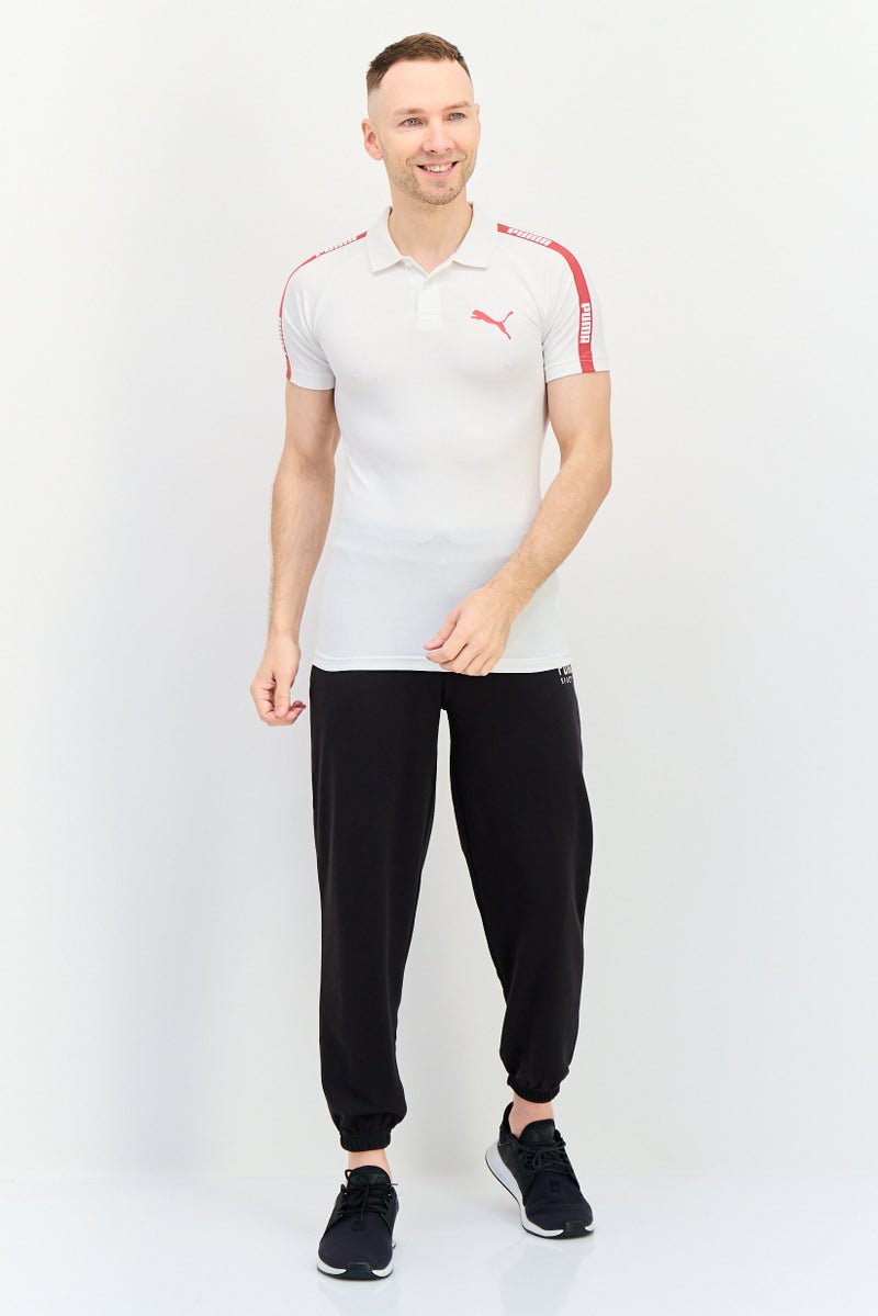 PUMA Men Sportswear Fit Short Sleeve Outdoor Polo, White - Image 3