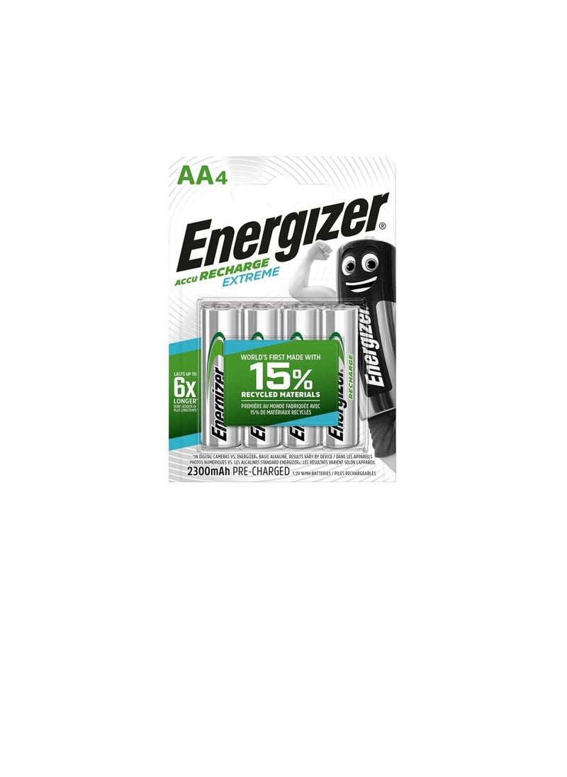 Energizer - Energizer Extreme Rechargeable AA Batteries NH15 BP4 - Image 1