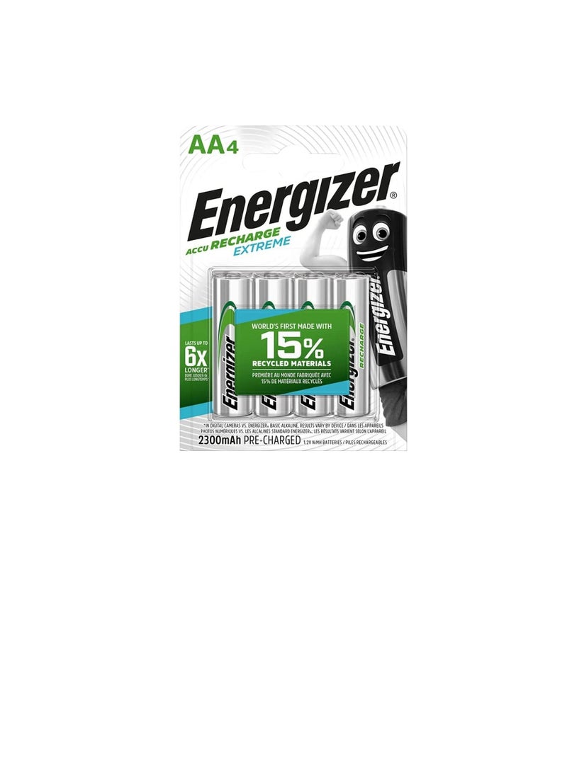 Energizer - Energizer Extreme Rechargeable AA Batteries NH15 BP4 - Image 1