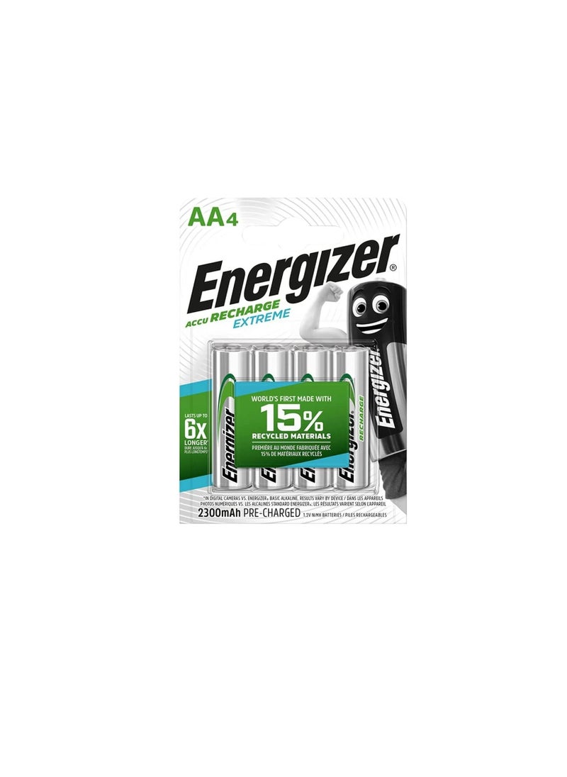 Energizer - Energizer Extreme Rechargeable AA Batteries NH15 BP4 - Image 1