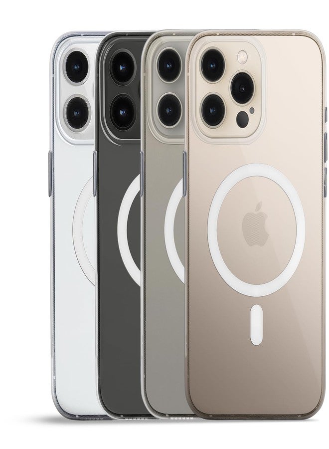 totallee Clear Case for iPhone 16 Pro Max with Extra Grip, Slim Magnetic iPhone 16 Pro Max Case with Built-in Magnets (Clear Grip) - Image 2