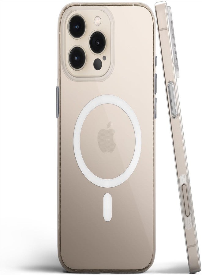 totallee Clear Case for iPhone 16 Pro Max with Extra Grip, Slim Magnetic iPhone 16 Pro Max Case with Built-in Magnets (Clear Grip) - Image 1