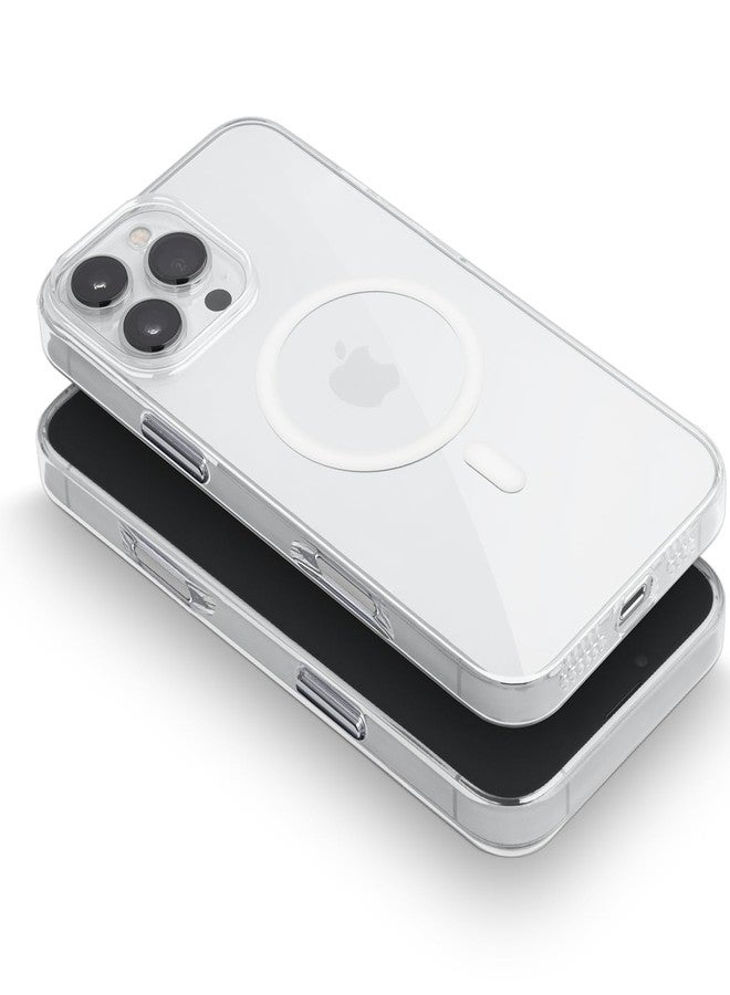 totallee Clear Case for iPhone 16 Pro Max with Extra Grip, Slim Magnetic iPhone 16 Pro Max Case with Built-in Magnets (Clear Grip) - Image 5