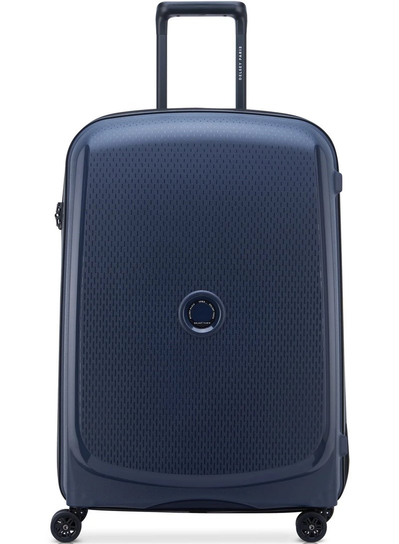 DELSEY Paris Belmont Plus 71 Cm Non-Expandable 4 Double-Wheeled Check In Luggage Trolley - Blue - Image 1