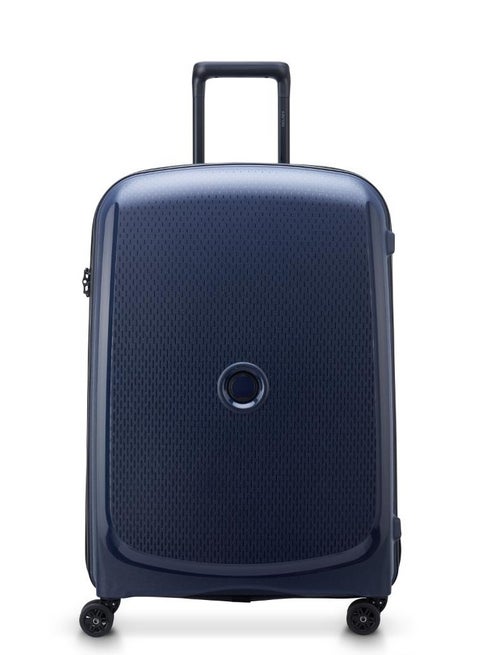 Belmont Plus Non Expandable 71cm Check In Luggage 4Double Wheel Trolley Blue
