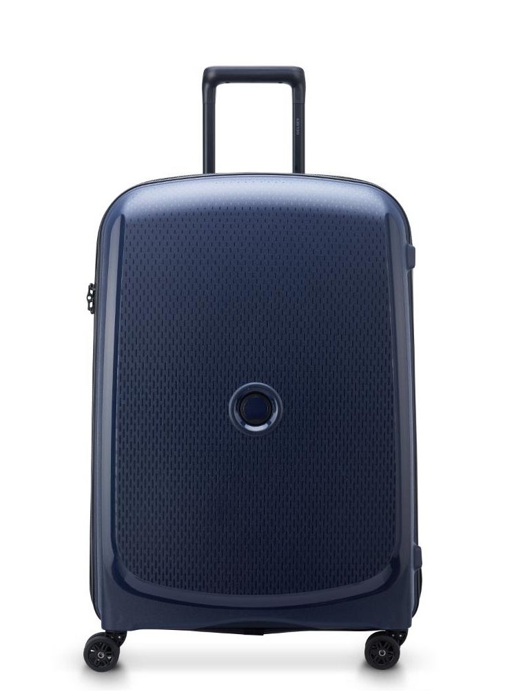 ديلسي _باريس - Belmont Plus Non Expandable 71cm Check In Luggage 4Double Wheel Trolley Blue - Image 1
