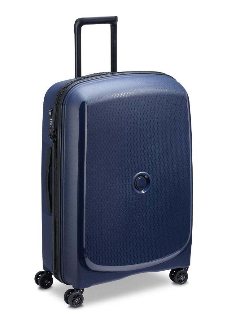 ديلسي _باريس - Belmont Plus Non Expandable 71cm Check In Luggage 4Double Wheel Trolley Blue - Image 1