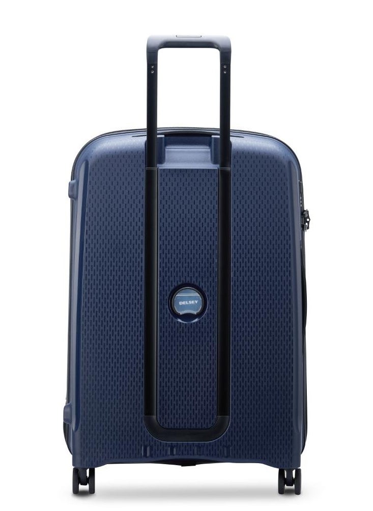 ديلسي _باريس - Belmont Plus Non Expandable 71cm Check In Luggage 4Double Wheel Trolley Blue - Image 1