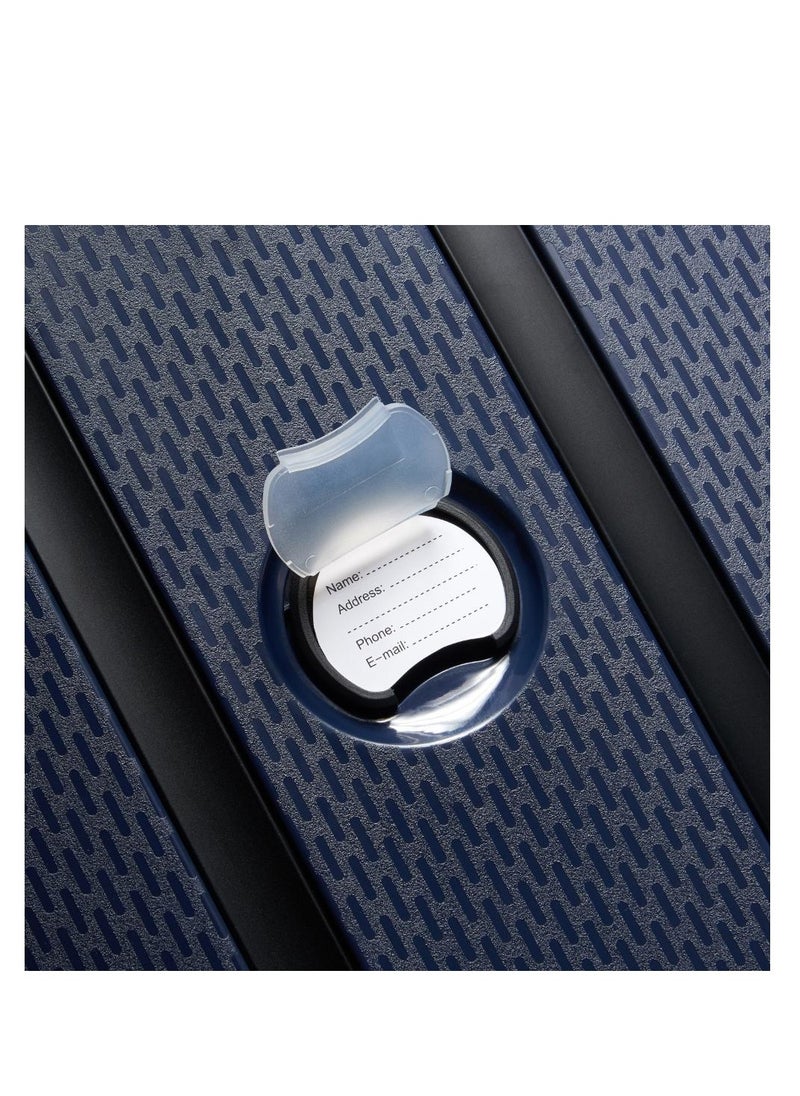 ديلسي _باريس - Belmont Plus Non Expandable 71cm Check In Luggage 4Double Wheel Trolley Blue - Image 1